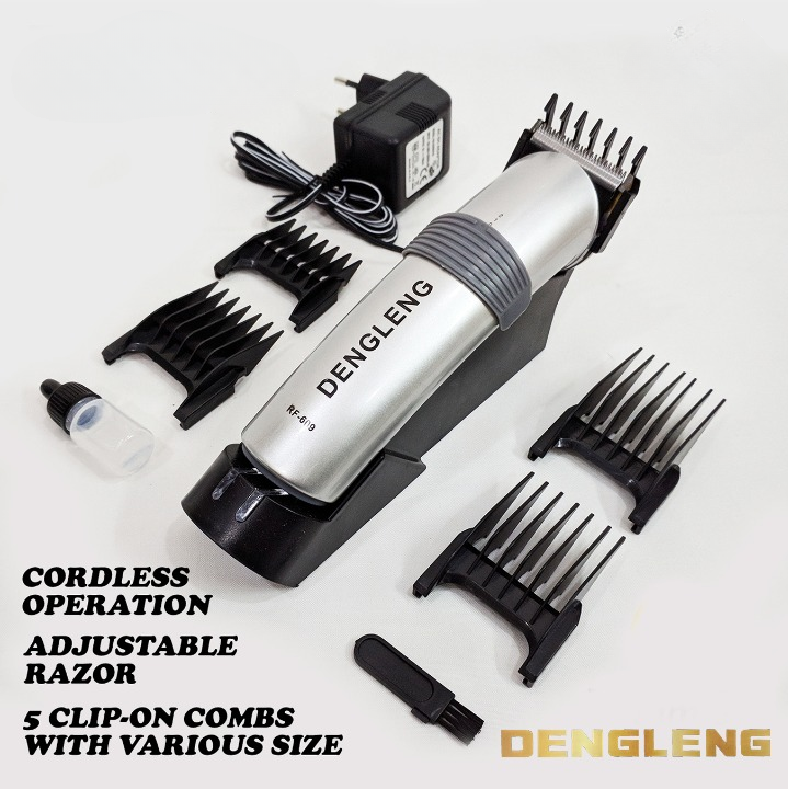 Dengleng Rf-609r Rechargeable Hair And Beard Shaving Machine For Men Grooming